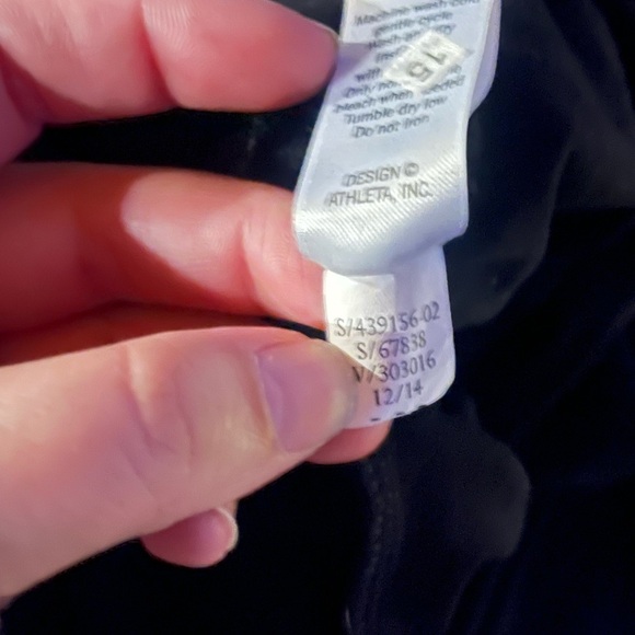 Athleta Black Topanga Ruched Dress Size Large - Picture 10 of 10